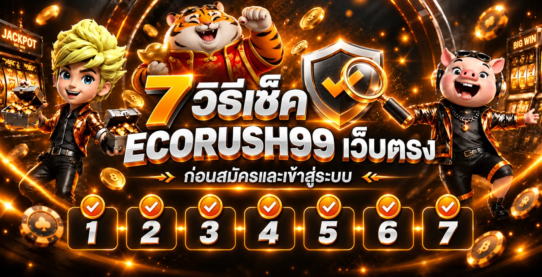 ECORUSH99 เว็บตรง 7 จุดตรวจ ก่อนสมัครและเข้าสู่ระบบ